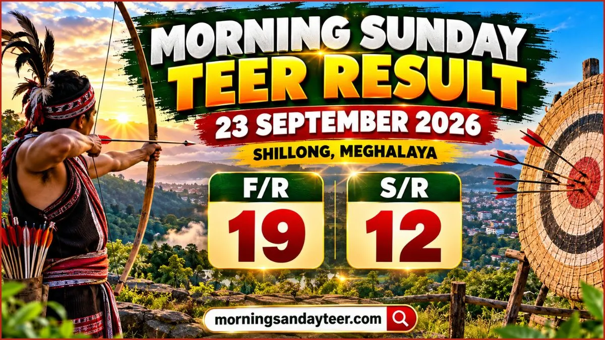 Morning Sunday Teer Result 23 September 2026 Shillong Update